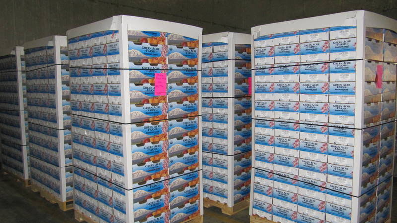 Getting ready to ship our organic fruits